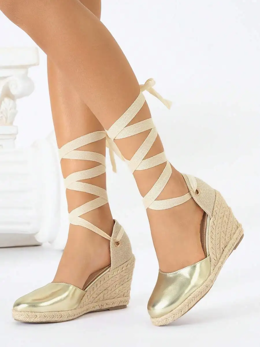 Metallic Cap Toe Espadrille We - Wedge Espadrille Women incelemesi ve fiyatı