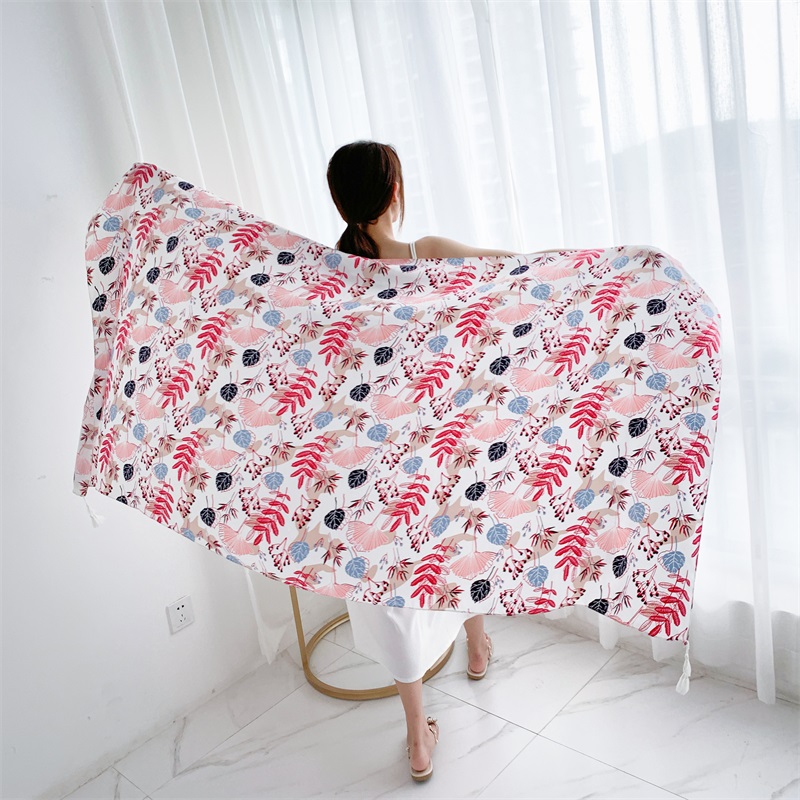 90x185cm Cotton Linen Print Su - Linen Dress Wrap incelemesi ve fiyatı