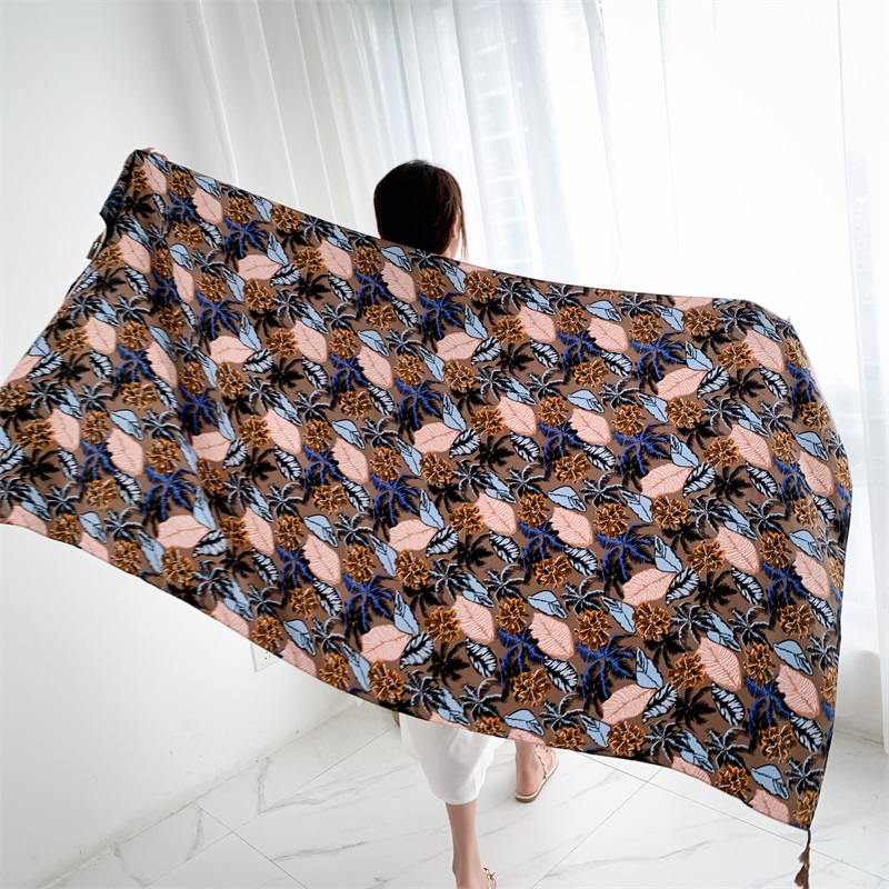 90x185cm Cotton Linen Print Su - Linen Dress Wrap incelemesi ve fiyatı