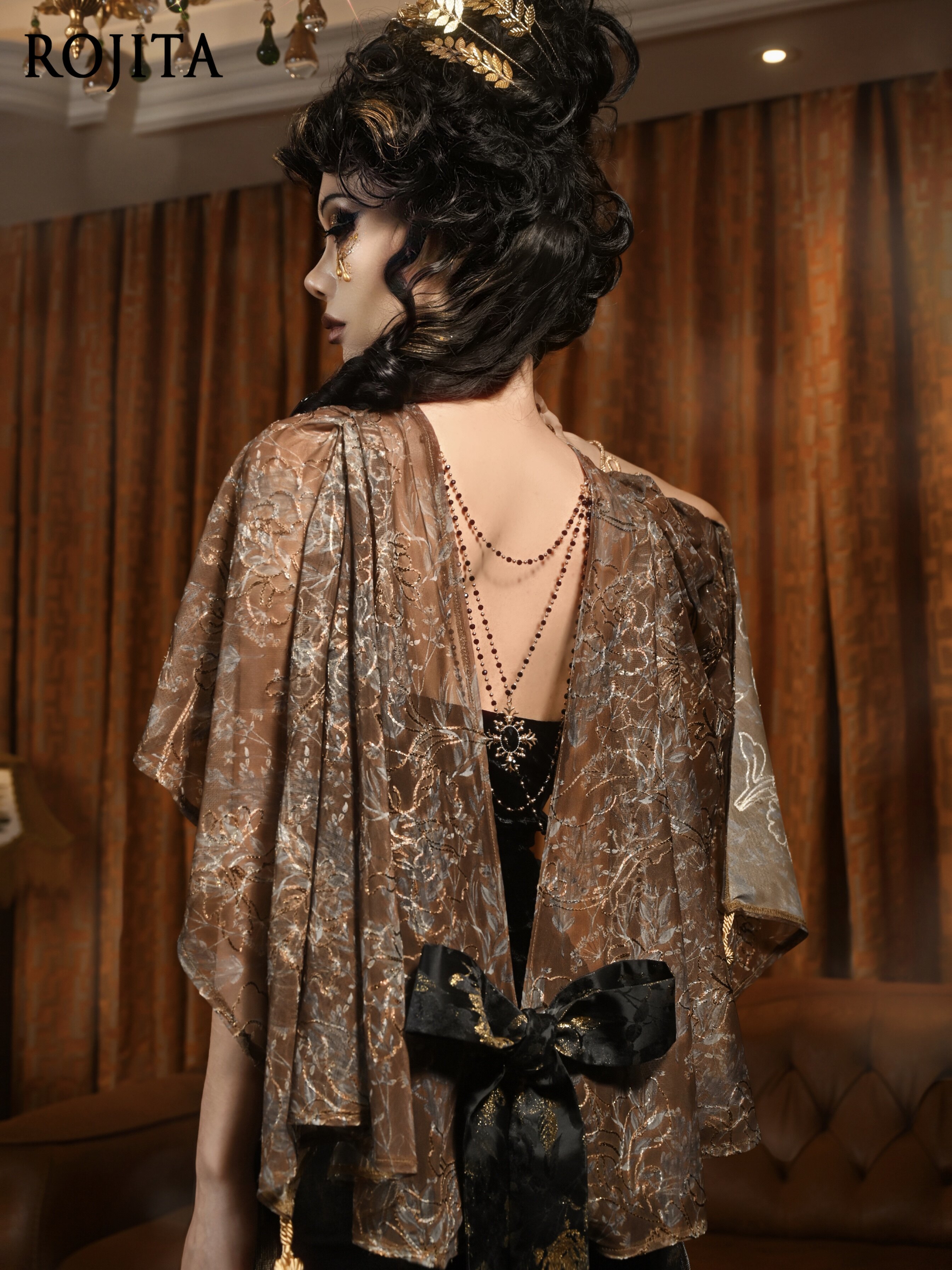 Brown Floral Sheer Kimono Cove - Kimono Sheer Floral incelemesi ve fiyatı