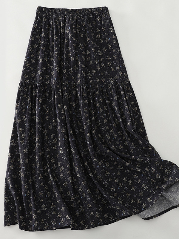 High Waist Floral Print Midi S - Midi Skirt Floral incelemesi ve fiyatı